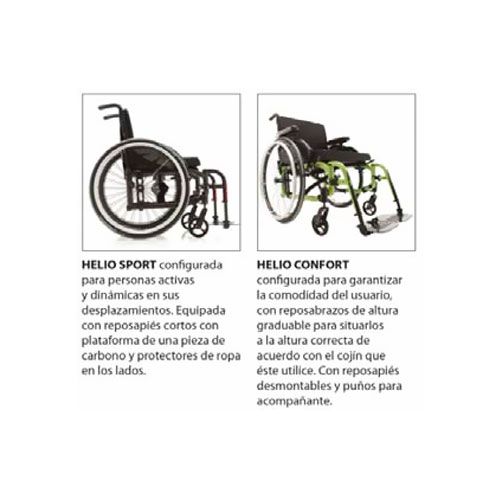 [company_name_branding] Silla de ruedas plegable de carbono 'Helio'